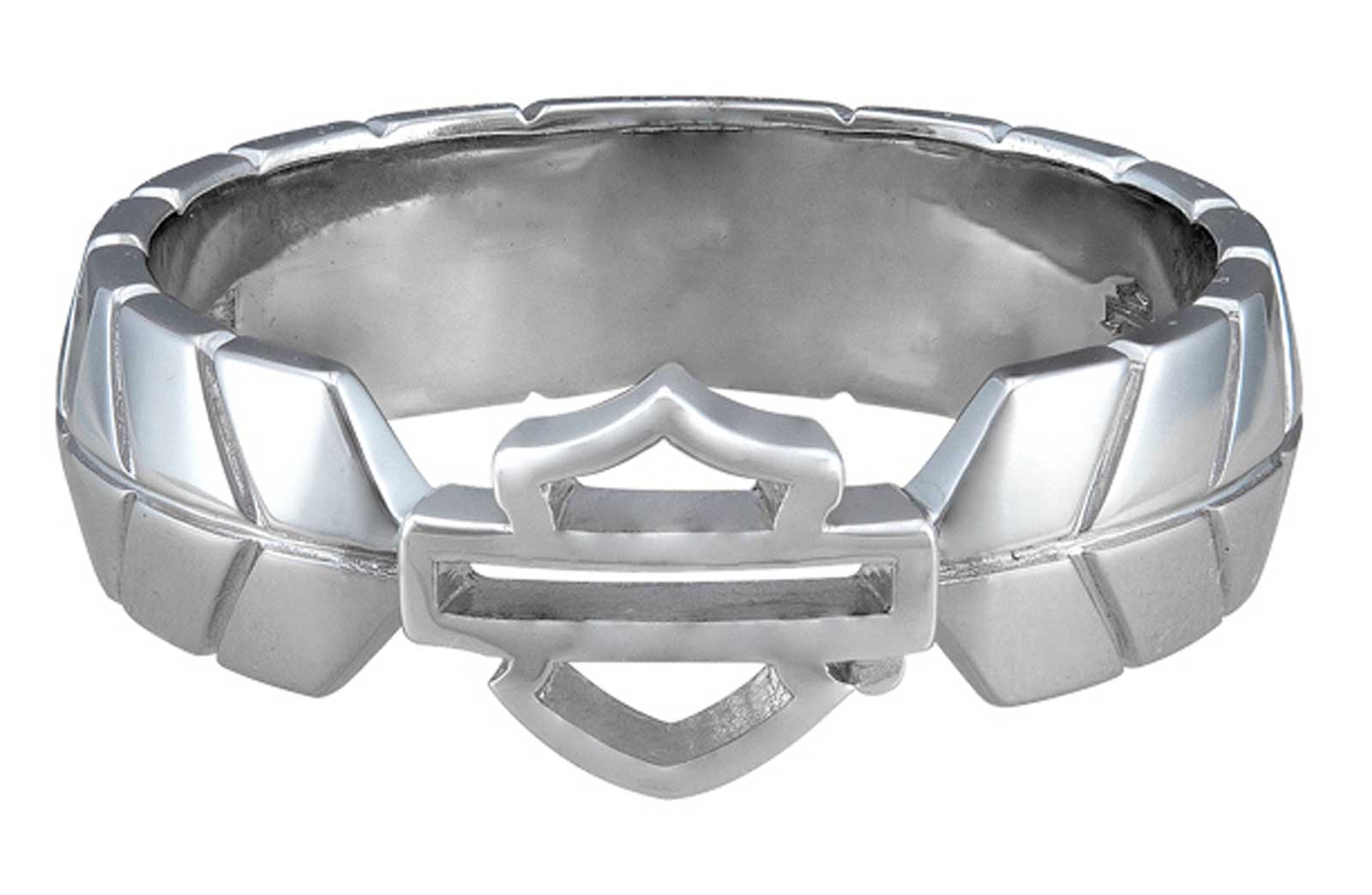 Harley-Davidson Women's Insignia Bar & Shield Band Ring, Sterling Silver - Wisconsin Harley-Davidson