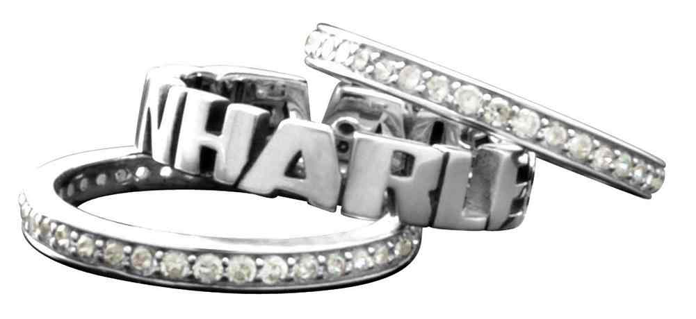 Harley-Davidson Free Shipping - Harley-Davidson Women's Stacking H-D Script Embellished Ring, Silver HDR0294 - Free Shipping on many products plus Orders Over $99
