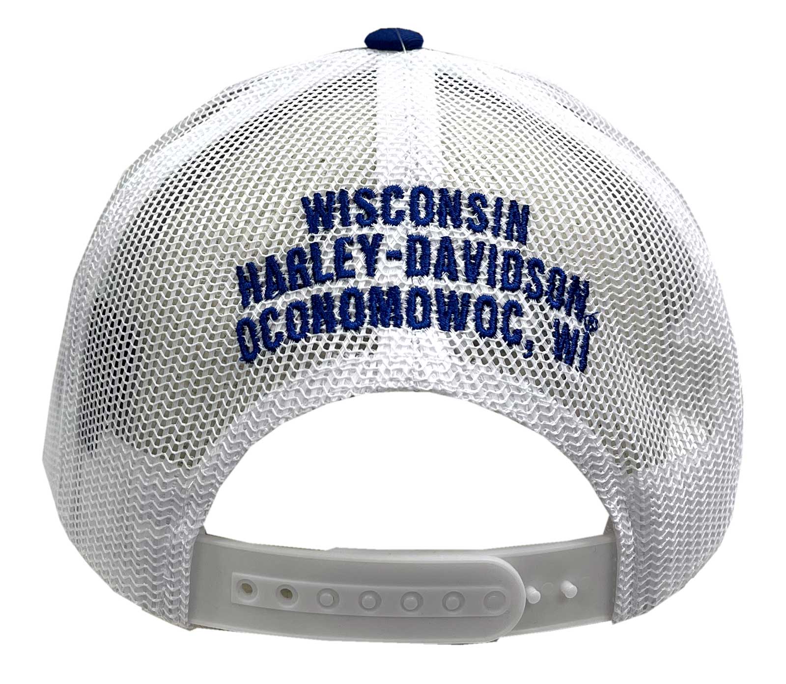 Harley-Davidson Free Shipping - Harley-Davidson Men's All Pride Adjustable Snapback Mesh Trucker Hat - Royal - Free Shipping on many products plus Orders Over $99