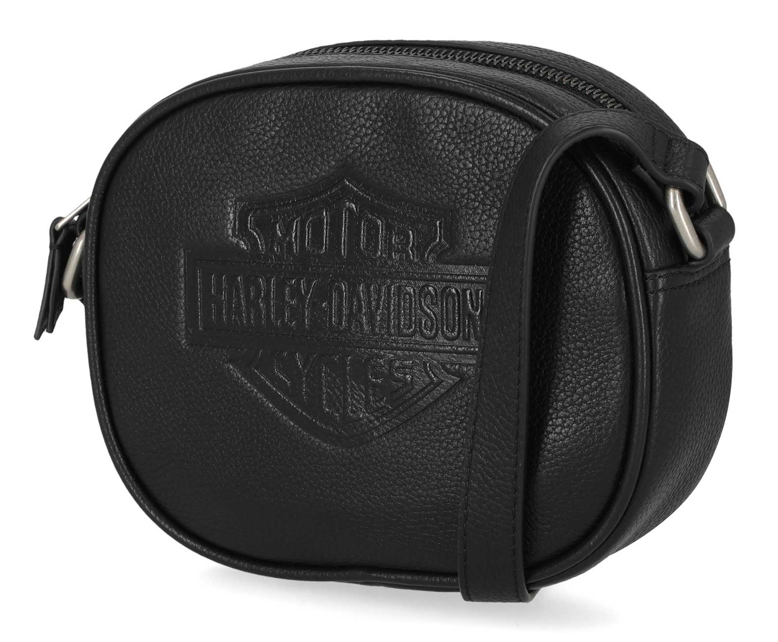 【ブラック】Harley-Davidson ショルダーバッグ Harley-Davidson® Women's Flat Studded Bar & Shield Leather