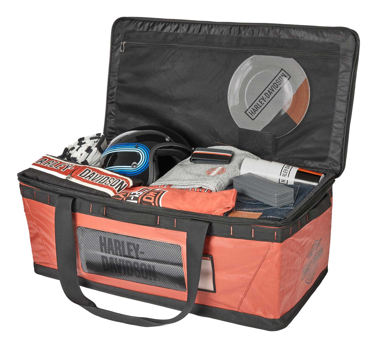 Harley-Davidson Nomad 32 inch Large Gear Collapsible Duffel Bag - Orange - No Hassle Returns at Wisconsin Harley