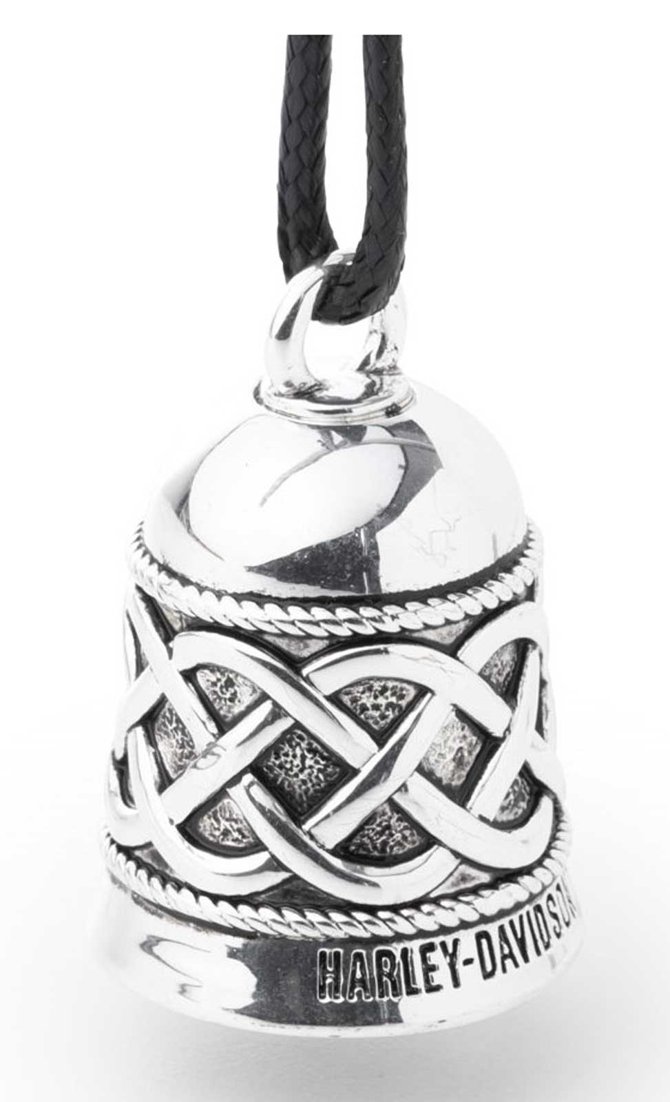 Harley-Davidson Weave Pattern Brass Ride Bell, Silver Plating & Antique Details - Wisconsin Harley-Davidson