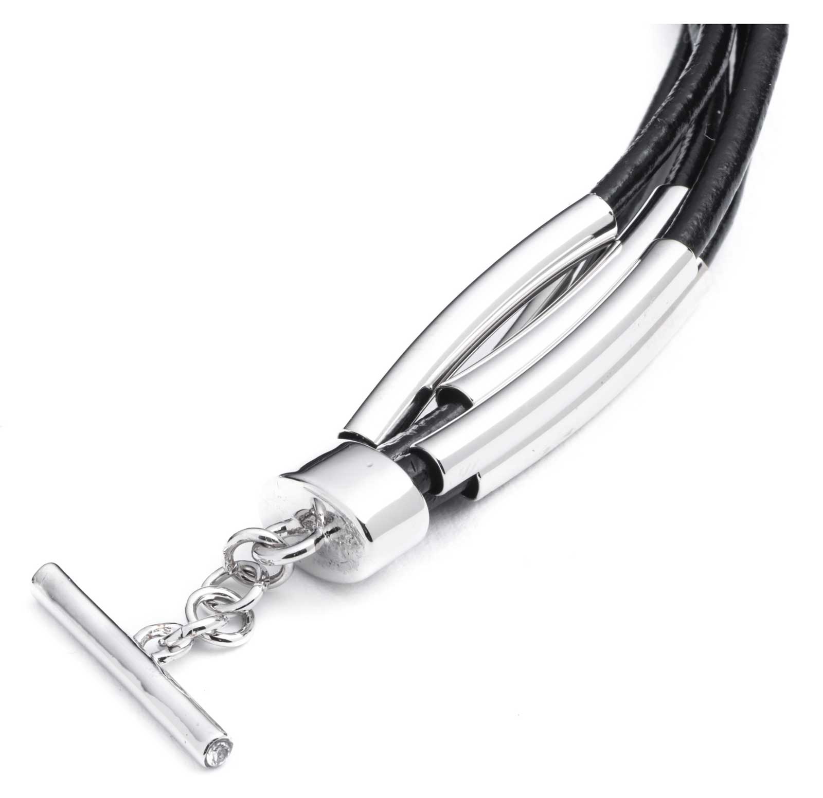Harley-Davidson Free Shipping - Harley-Davidson Women's 7.5 Inch Leather Cord Soft Bracelet, Silver Plating - Free Shipping on many products plus Orders Over $99