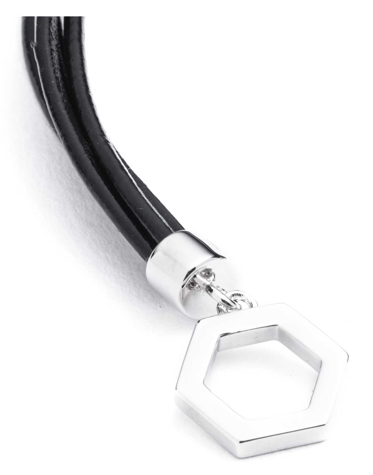 Harley-Davidson Women's 7.5 Inch Leather Cord Soft Bracelet, Silver Plating - No Hassle Returns at Wisconsin Harley