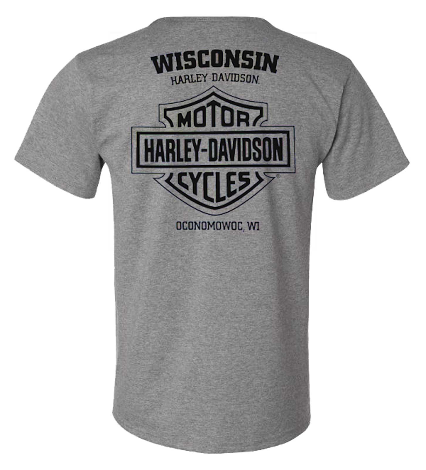 Harley-Davidson® Men's Locked Bar & Shield Short Sleeve Tri-Blend