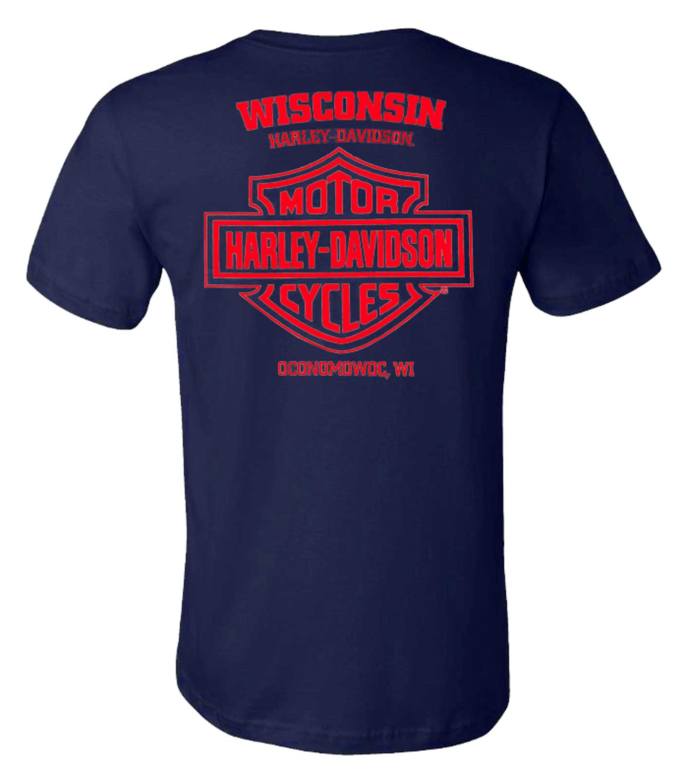 はると Harley-Davidson® Men's Explore Short Sleeve Crew-Neck Cotton