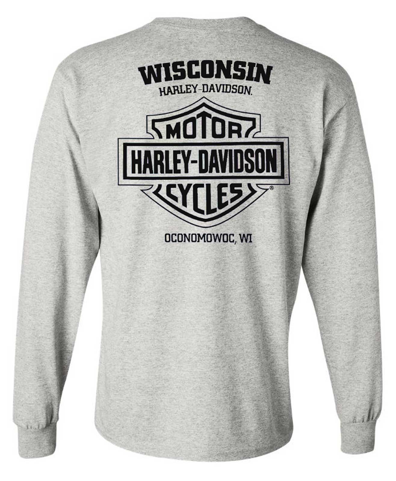 Harley-Davidson Free Shipping - Harley-Davidson Men's Traveling Willie G. Crew-Neck Long Sleeve T-Shirt, Gray - Free Shipping on many products plus Orders Over $99