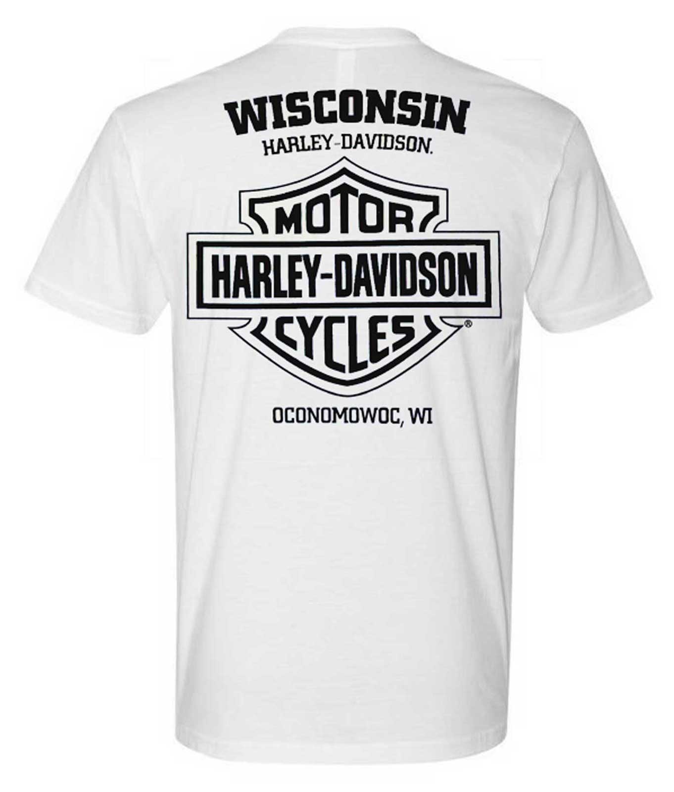 Harley-Davidson Free Shipping - Harley-Davidson Men's Faded H-D Crew-Neck Short Sleeve Cotton T-Shirt - White - Free Shipping on many products plus Orders Over $99