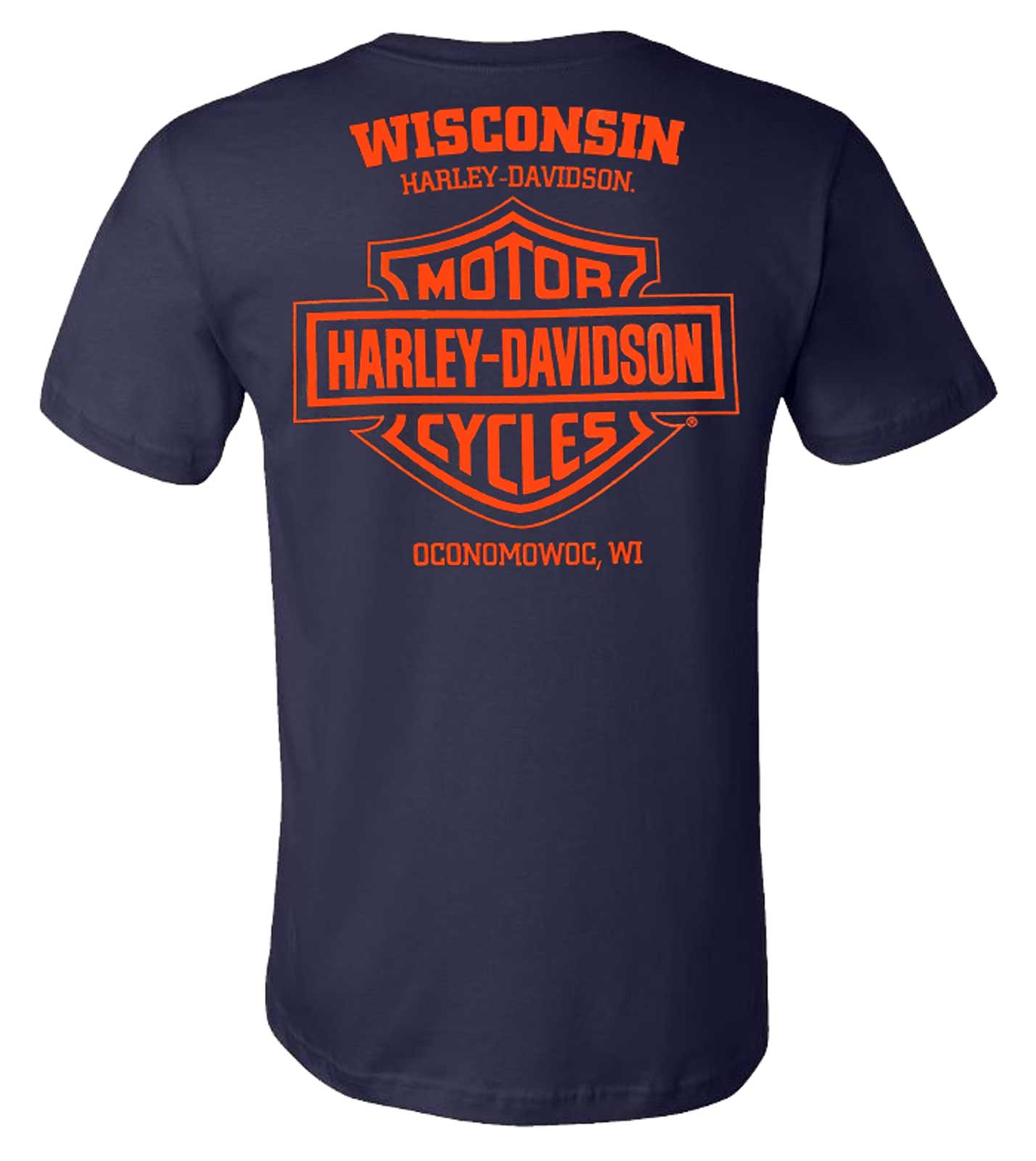 Harley-Davidson Free Shipping - Harley-Davidson Men's Expand Crew-Neck Short Sleeve Cotton T-Shirt - Navy - Free Shipping on many products plus Orders Over $99