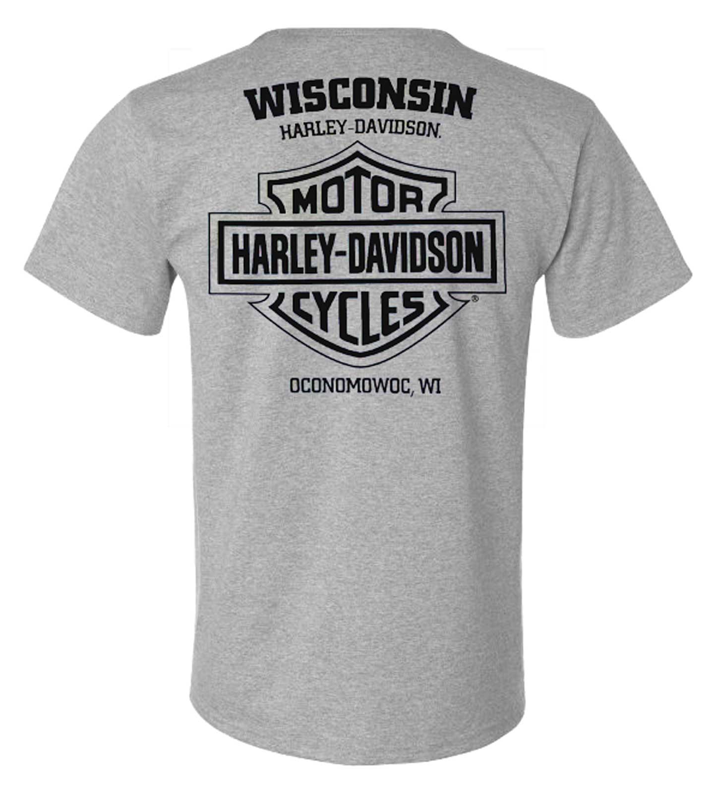Harley-Davidson Free Shipping - Harley-Davidson Men's Banner Tape Crew-Neck Short Sleeve T-Shirt, Heather Gray - Free Shipping on many products plus Orders Over $99