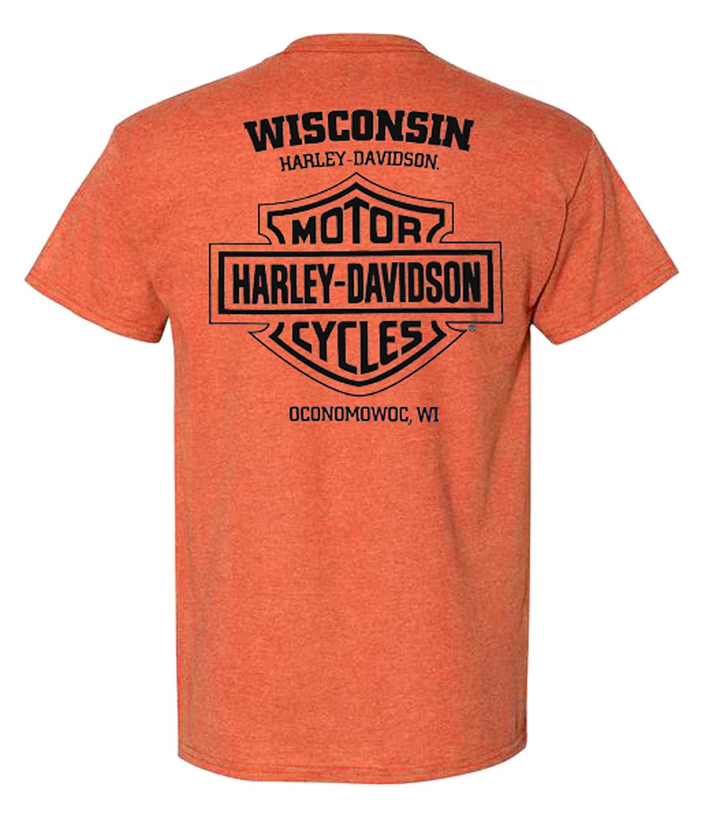 Harley-Davidson Free Shipping - Harley-Davidson Men's Shockwaves Crew-Neck Short Sleeve Tee, Heather Orange - Free Shipping on many products plus Orders Over $99