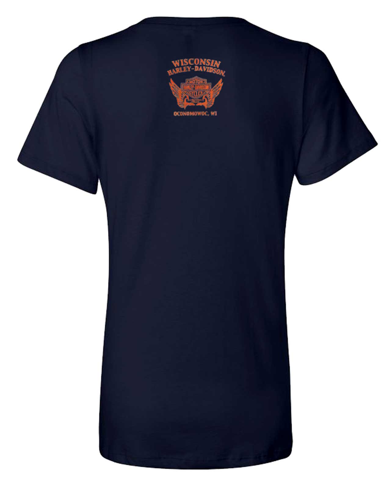 Harley-Davidson Free Shipping - Harley-Davidson Women's Slant Short Sleeve Crew-Neck T-Shirt, Navy Blue - Free Shipping on many products plus Orders Over $99