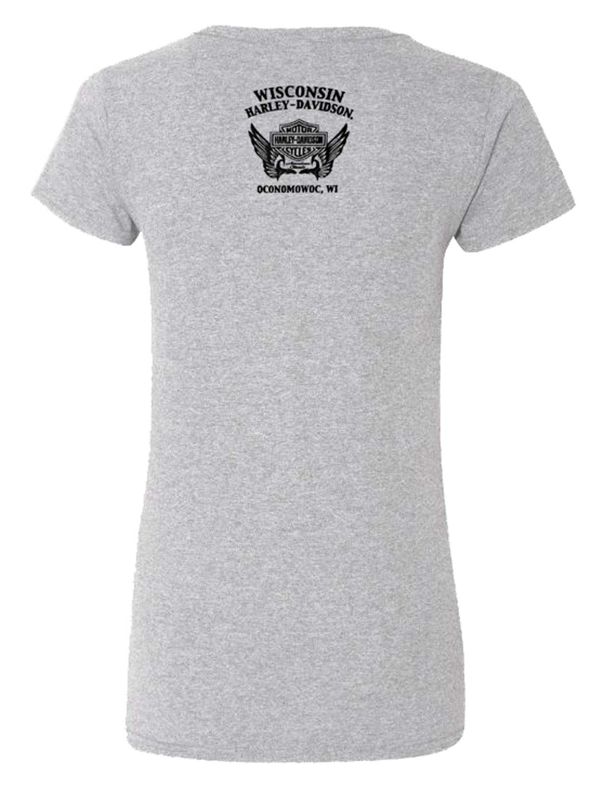 Harley-Davidson Free Shipping - Harley-Davidson Women's Overpass Round Neck Short Sleeve Tee, Athletic Heather - Free Shipping on many products plus Orders Over $99