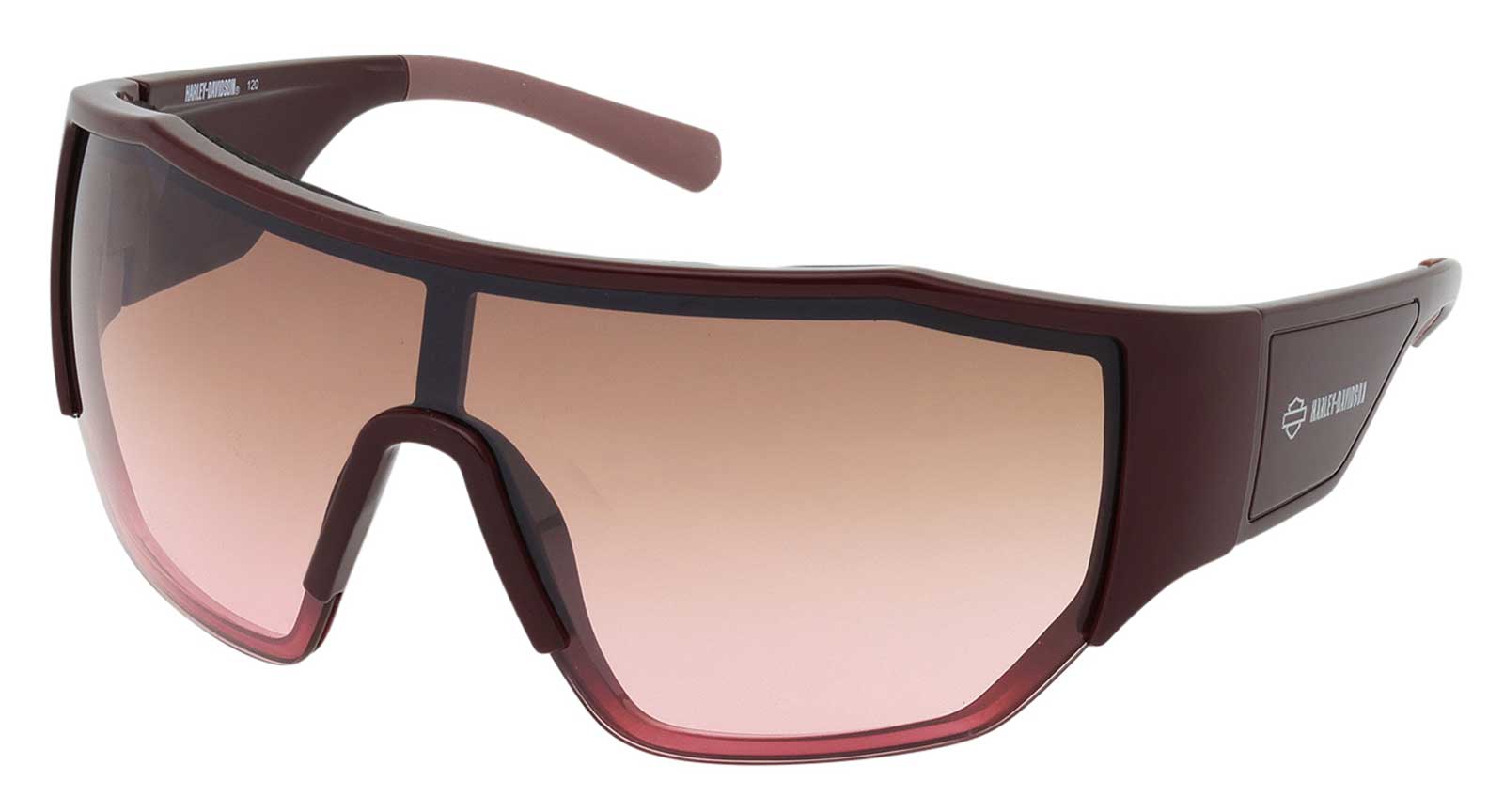 Harley-Davidson Men's Fixed Foam Riding Sunglasses, Brown to Pink Gradient Lens - Wisconsin Harley-Davidson