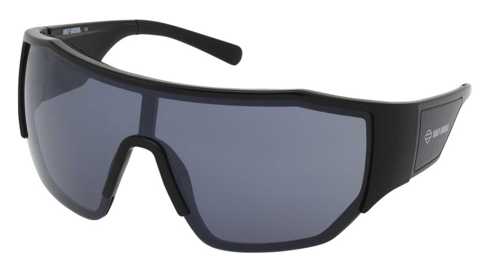 Harley-Davidson Men's Fixed Foam Riding Sunglasses, Shiny Black/Smoke Lens - Wisconsin Harley-Davidson