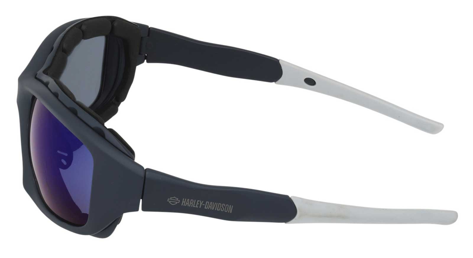 Harley-Davidson® Men's Flames Sport Blue Sunglasses, Smoke