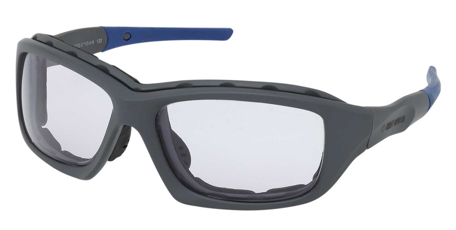 Harley-Davidson Men's Flames Sport Gray Sunglasses, Clear Light-Adjusting Lens - Wisconsin Harley-Davidson