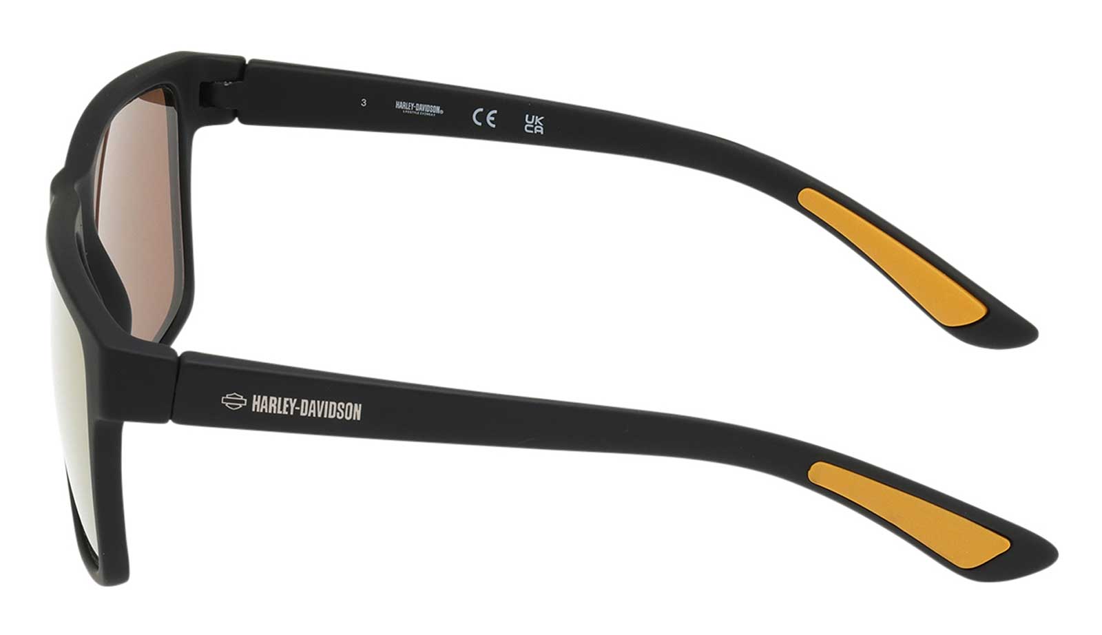 Harley-Davidson Free Shipping - Harley-Davidson Men's Navigator Sunglasses Black Texture Frame Brown Mirror Lens - Free Shipping on many products plus Orders Over $99