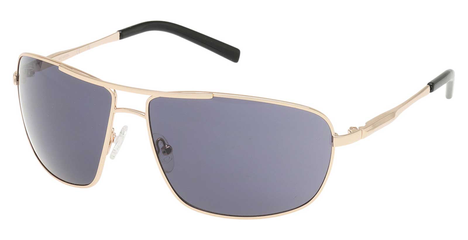 Harley-Davidson Men's Navigator Sunglasses Shiny Gold Frame Smoke Mirror Lens - Wisconsin Harley-Davidson