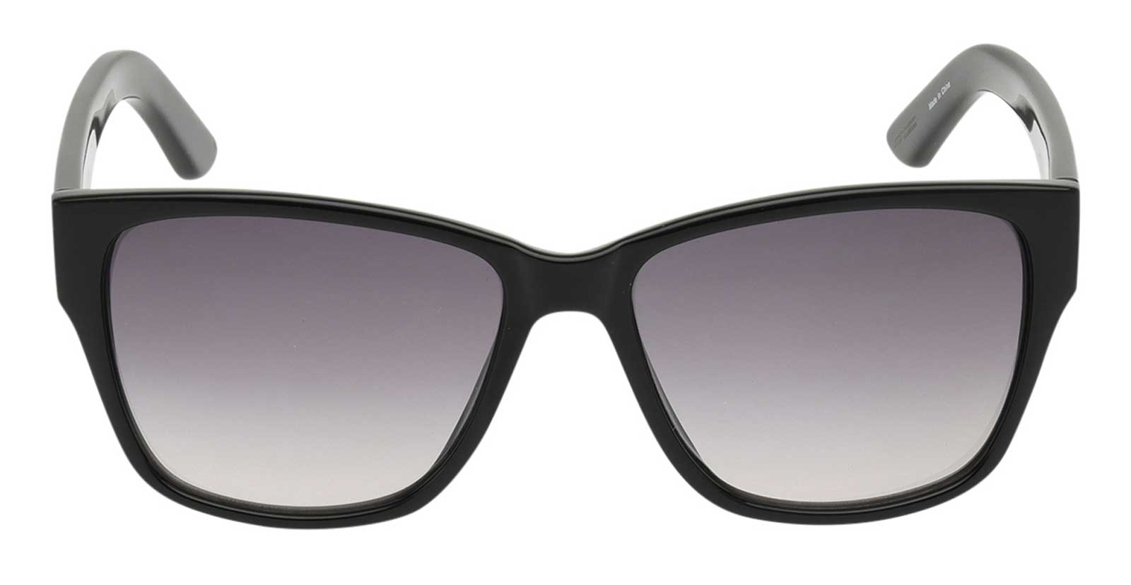 Harley-Davidson Women's Square Sunglasses, Shiny Black Frame Gradient Smoke Lens - Largest Selection of Harley-Davidson Products