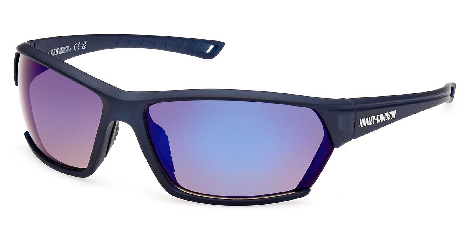 Harley-Davidson Men's Cool Blue Gradient Sunglasses, Matte Blue Plastic Frame - Wisconsin Harley-Davidson