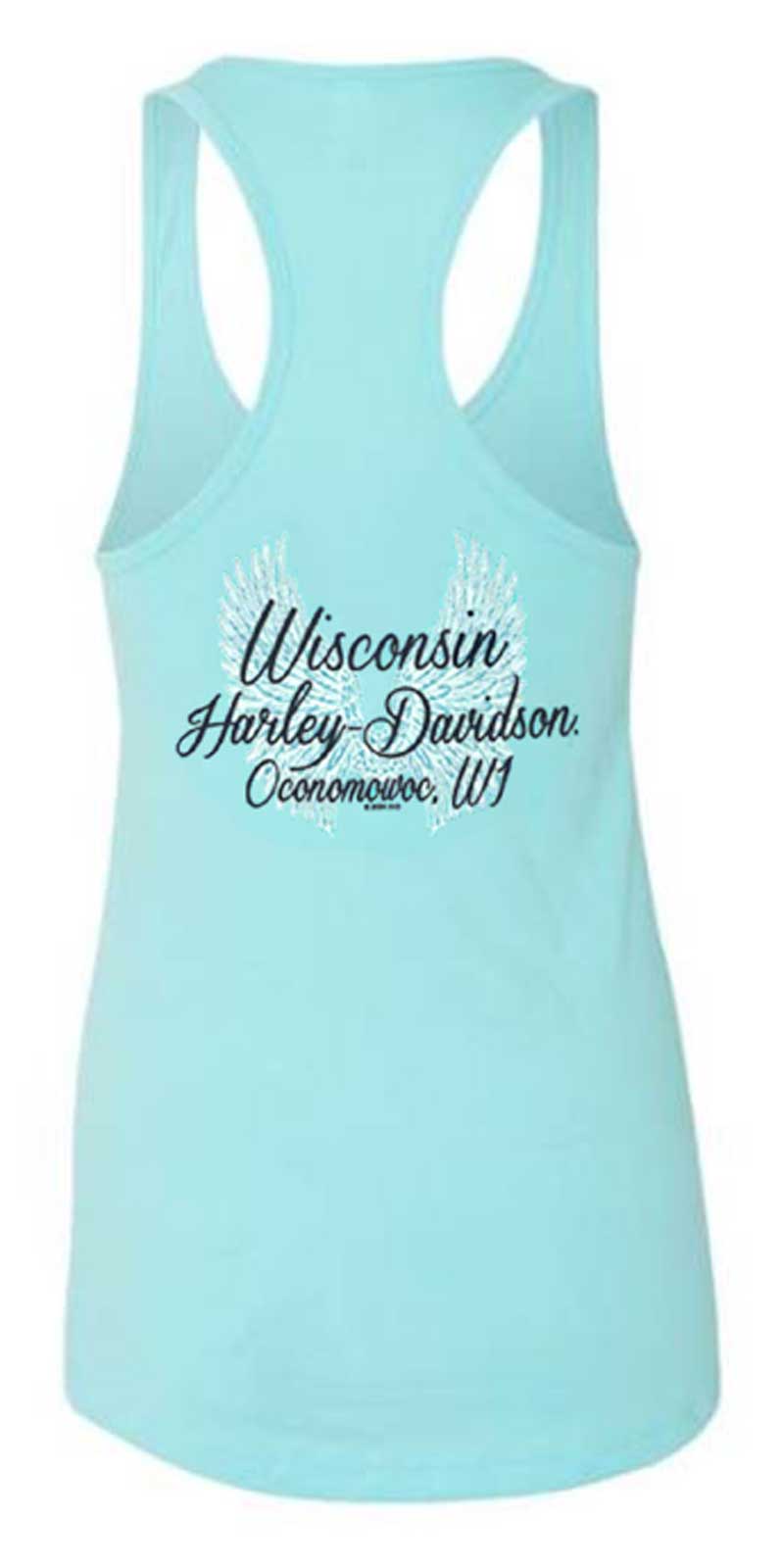 Harley-Davidson Free Shipping - Harley-Davidson Women's Road Diva Sleeveless Racerback Tank Top, Tahiti Blue - Free Shipping on many products plus Orders Over $99