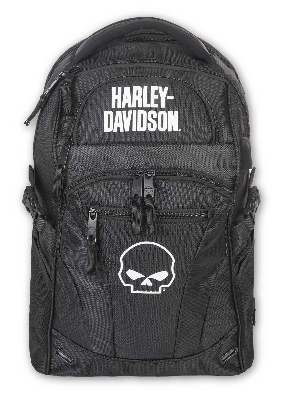 Harley-Davidson Willie G Skull Logo Renegade Lightweight Backpack - Black - Wisconsin Harley-Davidson