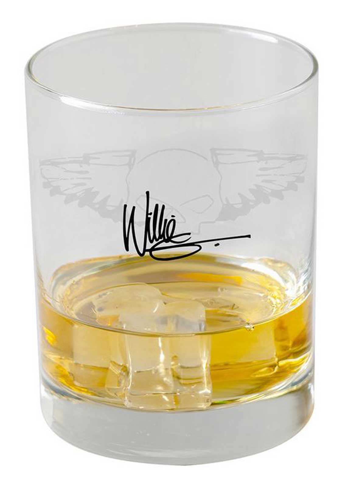 Harley-Davidson Free Shipping - Harley-Davidson Willie G Sketch Silver Wings Double Old Fashion Glass - 13.5 oz. - Free Shipping on many products plus Orders Over $99