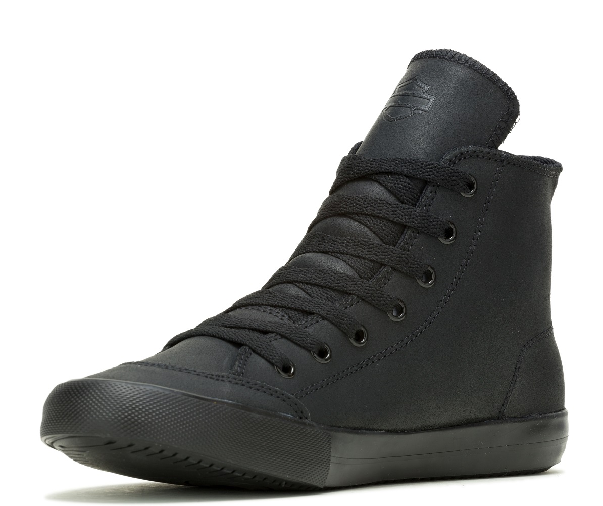 Harley-Davidson Free Shipping - Harley-Davidson Men's Nathan High-Top Black or White Leather Sneakers, D93900 - Free Shipping on many products plus Orders Over $99