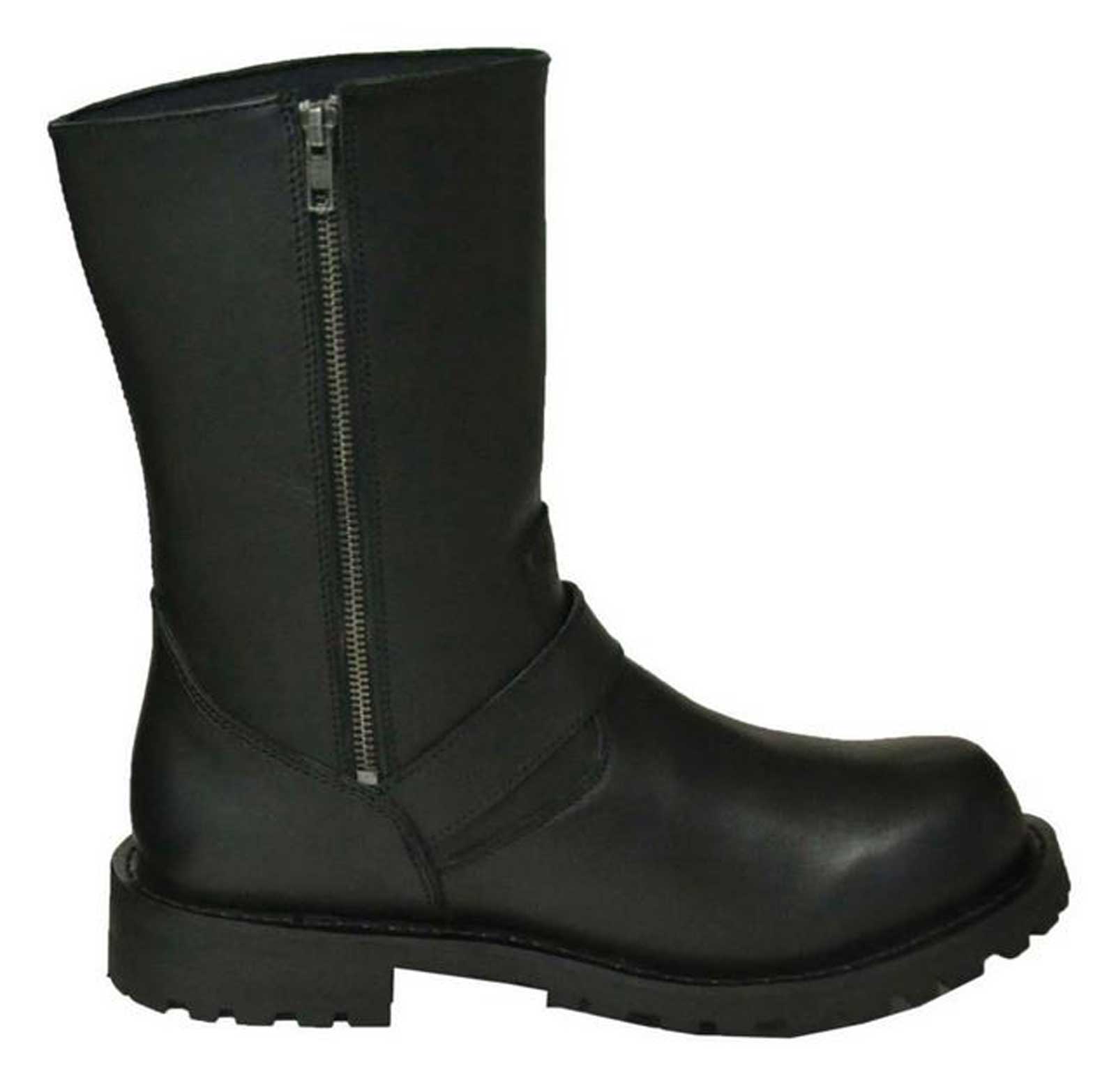 Harley-Davidson Free Shipping - Unik Just for Bikers Men's Premium Black Cowhide Leather Motorcycle Boots, 10001-M - Free Shipping on many products plus Orders Over $99