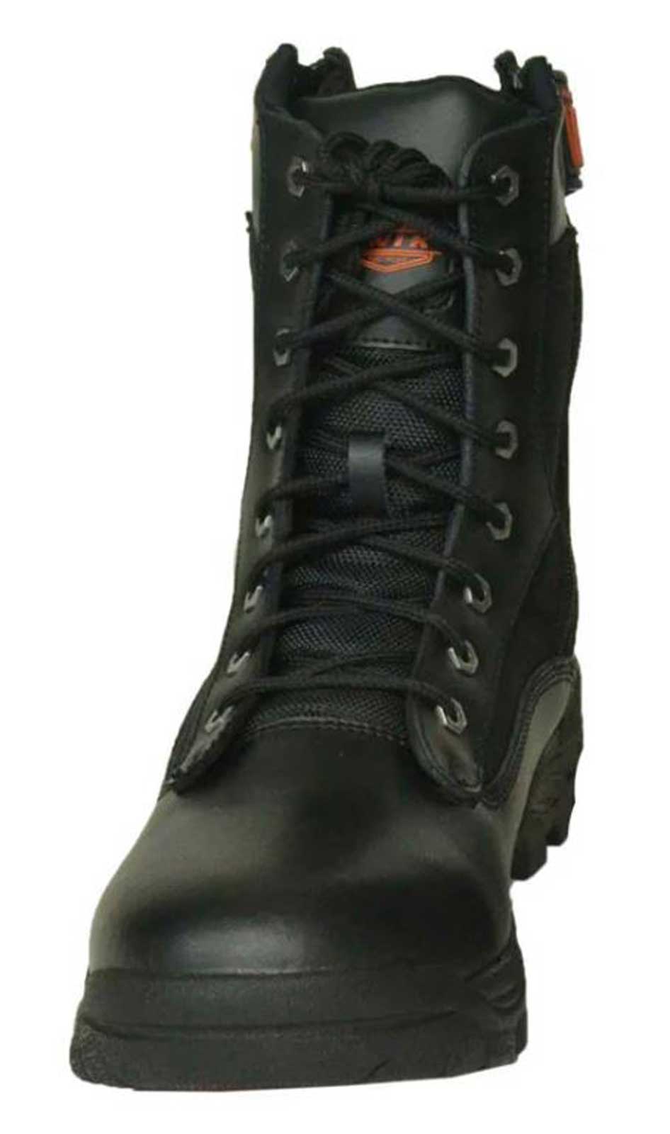 Unik Just for Bikers Men's Premium Black Leather Compact Motorcycle Boots, 10003-M - No Hassle Returns at Wisconsin Harley