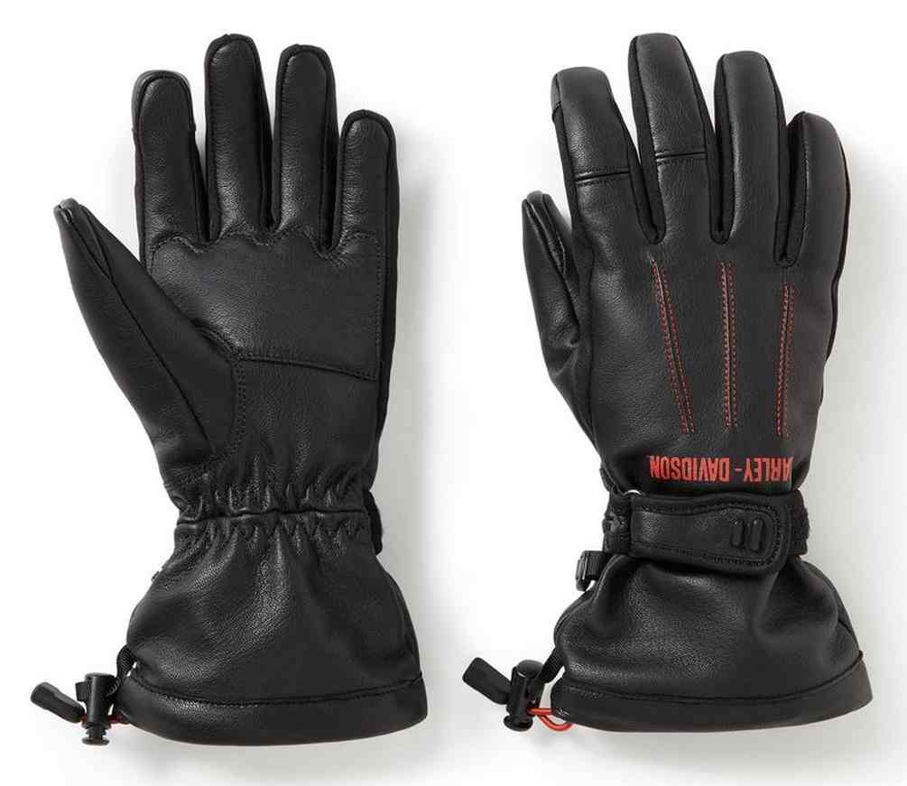 Harley-Davidson Women's H-D Circuit Waterproof Gauntlet Gloves, Black 98109-25VW - Wisconsin Harley-Davidson