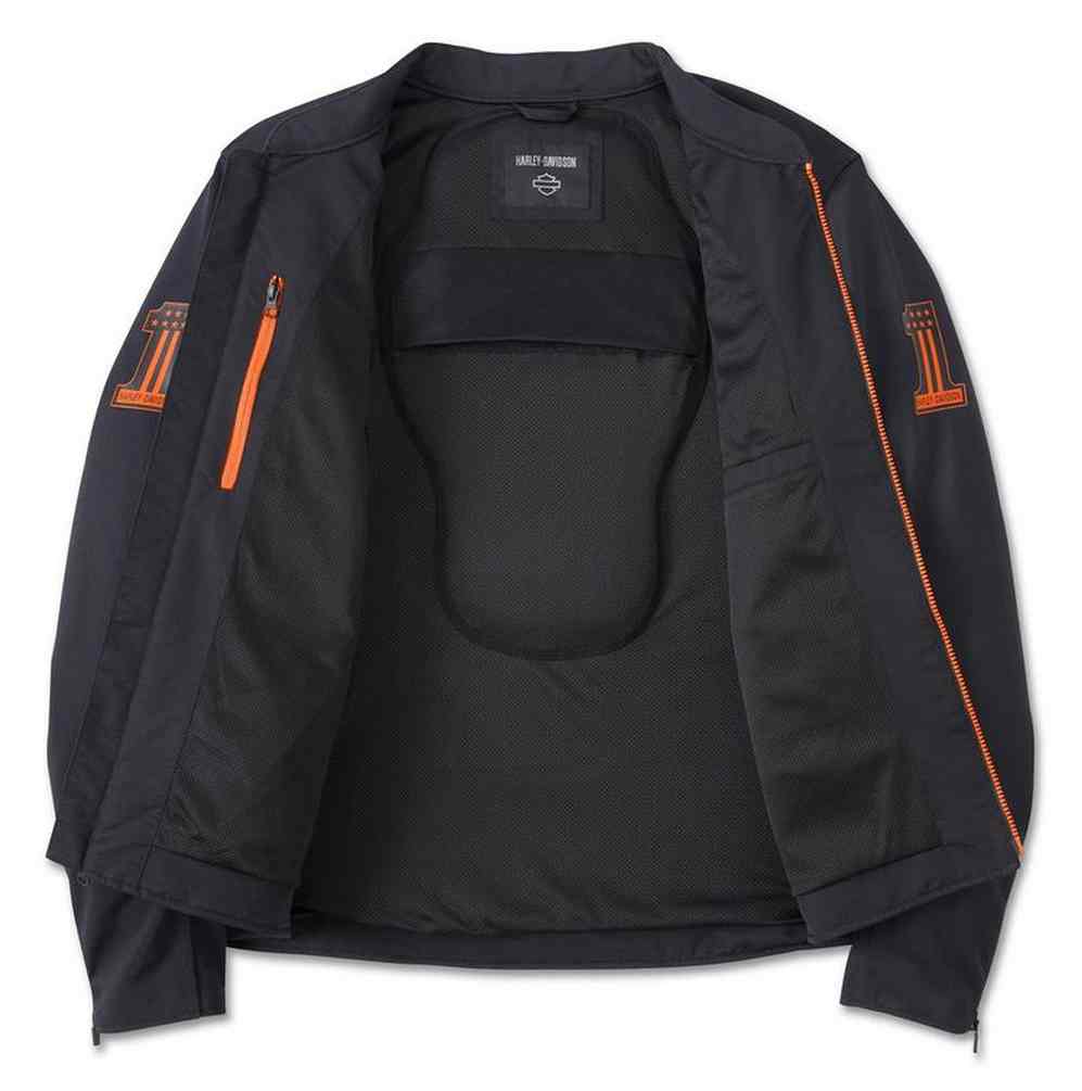 Harley-Davidson Men's Zephyr 2.0 Mesh Riding Motorcycle Jacket- Black 98190-24VM - No Hassle Returns at Wisconsin Harley