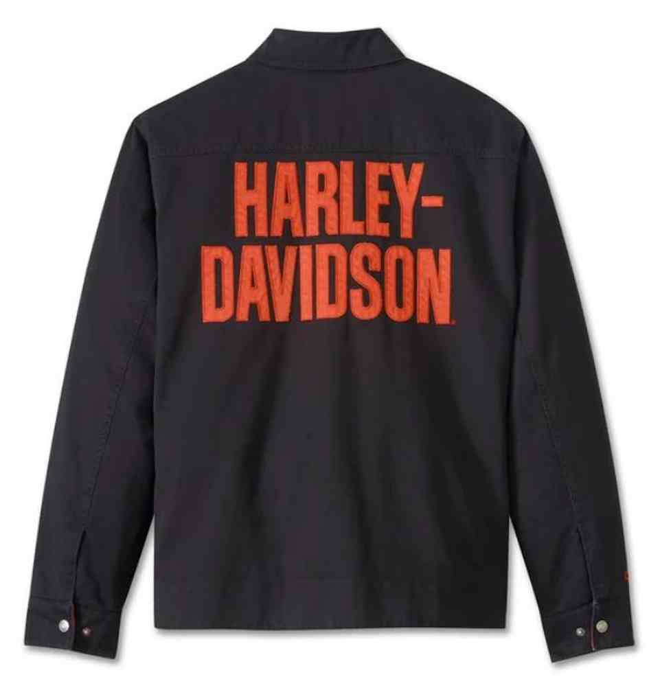 Harley-Davidson Free Shipping - Harley-Davidson Men's Bar Font Cotton Casual Jacket - Black 98403-24VM - Free Shipping on many products plus Orders Over $99