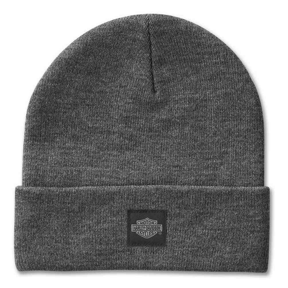 Harley-Davidson Men's Forever Harley Knit Beanie Cap - Heather Gray 99408-25VX - Wisconsin Harley-Davidson