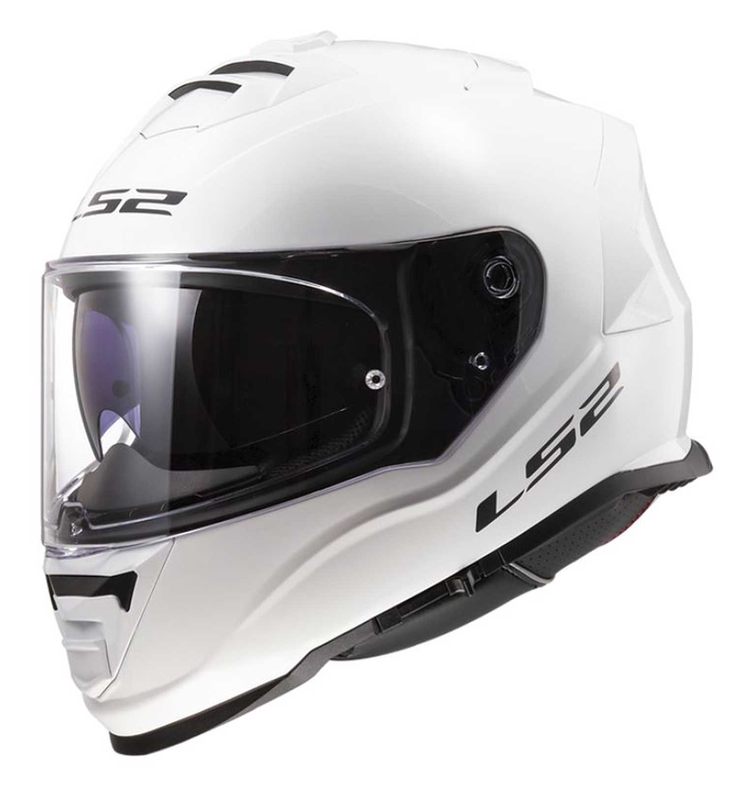 LS2 Helmets Assault Solid Full Face Motorcycle Helmet w/ SunShield - Gloss White - Wisconsin Harley-Davidson