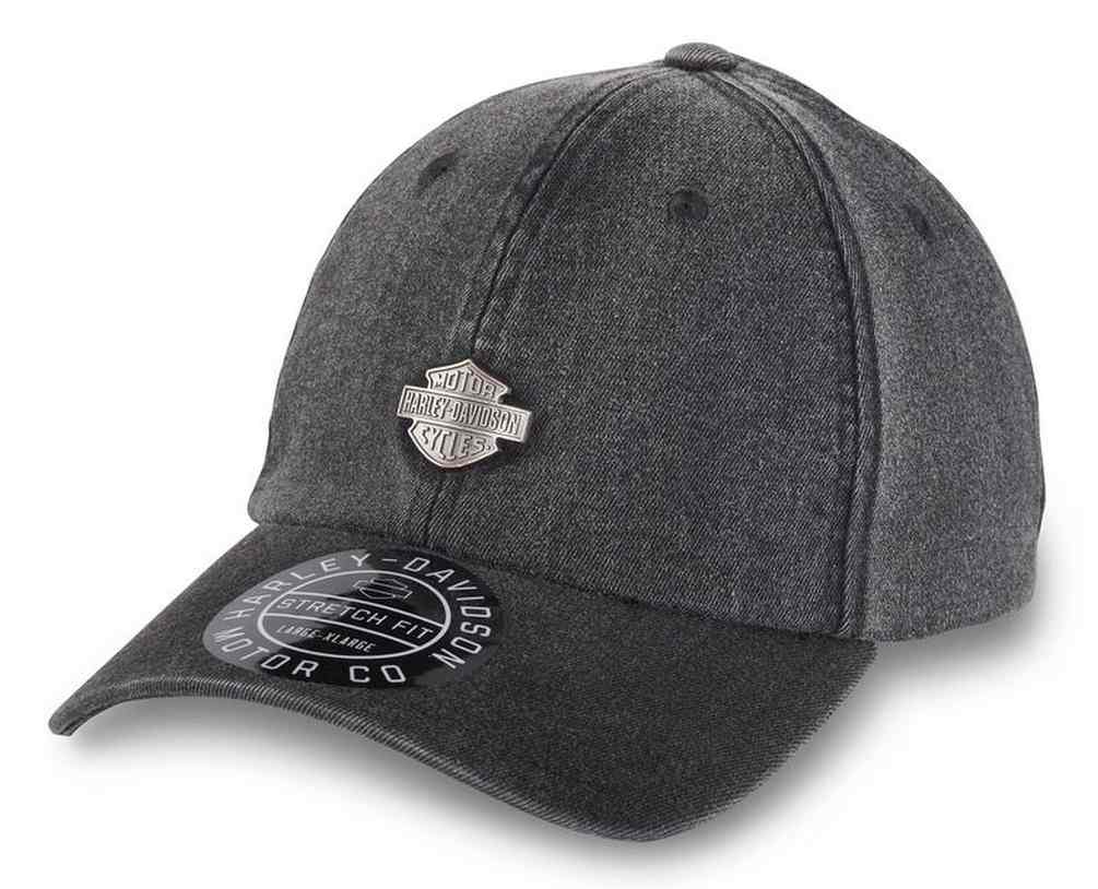 80s90s usa製 デニムHARLEY-DAVIDSONキャップ ハーレー Harley-Davidson® Men's Bar & Shield Denim Stretch Baseball Cap