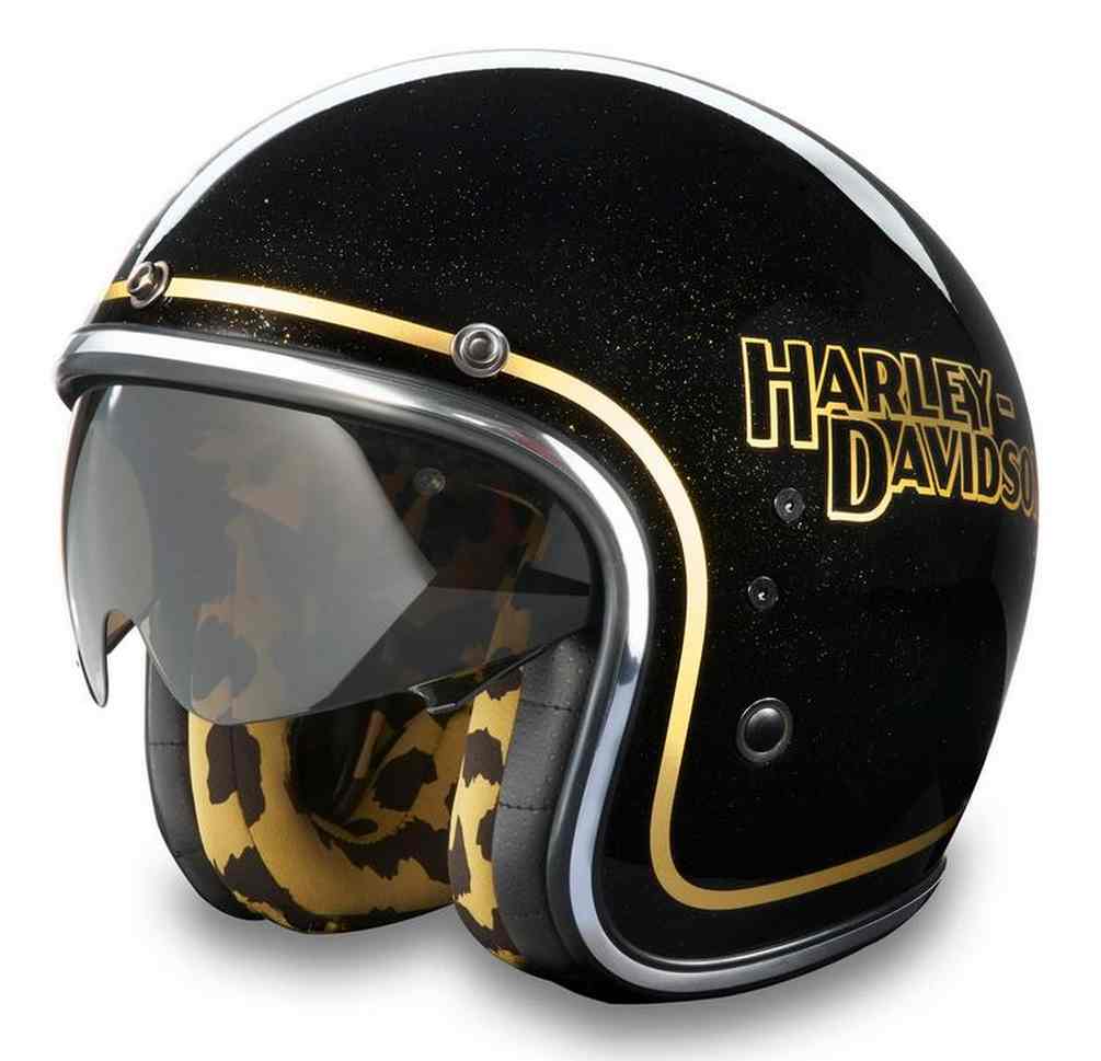 Harley-Davidson X14 Sun Shield 3/4 Helmet – Gloss Metallic Black 97117-25VX - Wisconsin Harley-Davidson