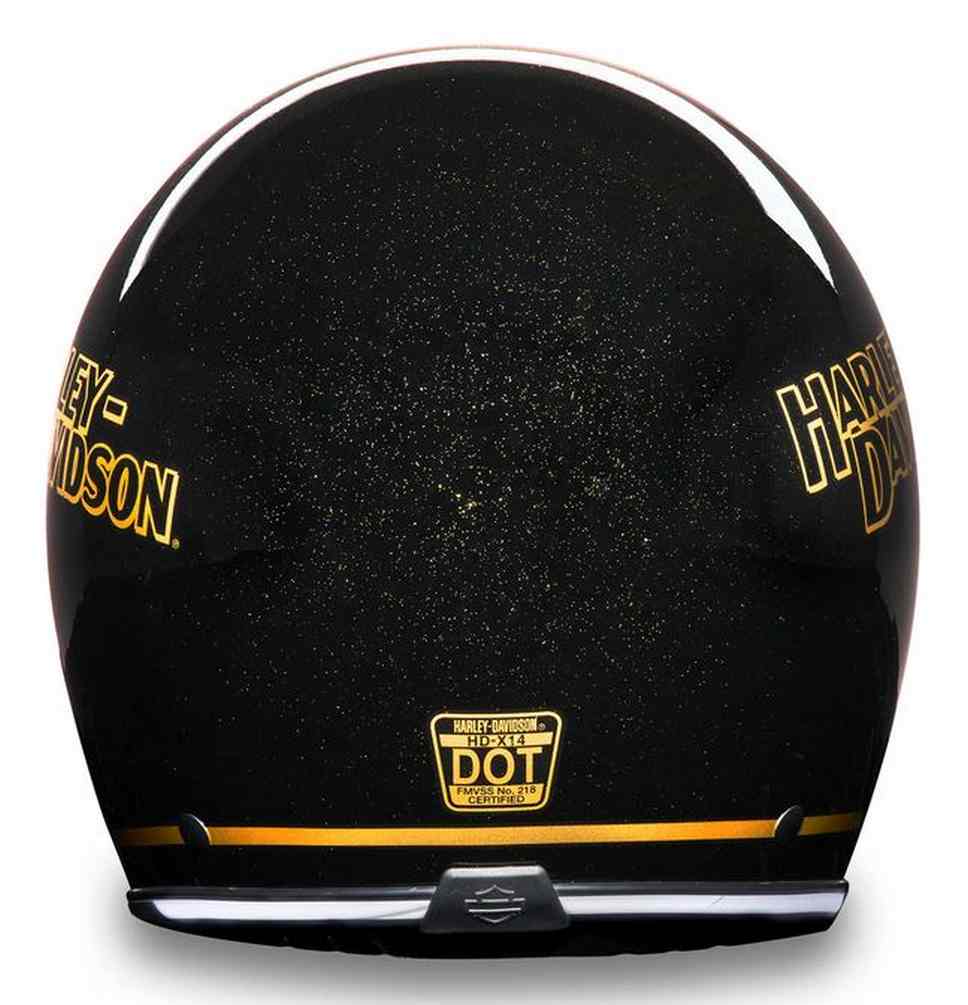 Harley-Davidson X14 Sun Shield 3/4 Helmet – Gloss Metallic Black 97117-25VX - No Hassle Returns at Wisconsin Harley