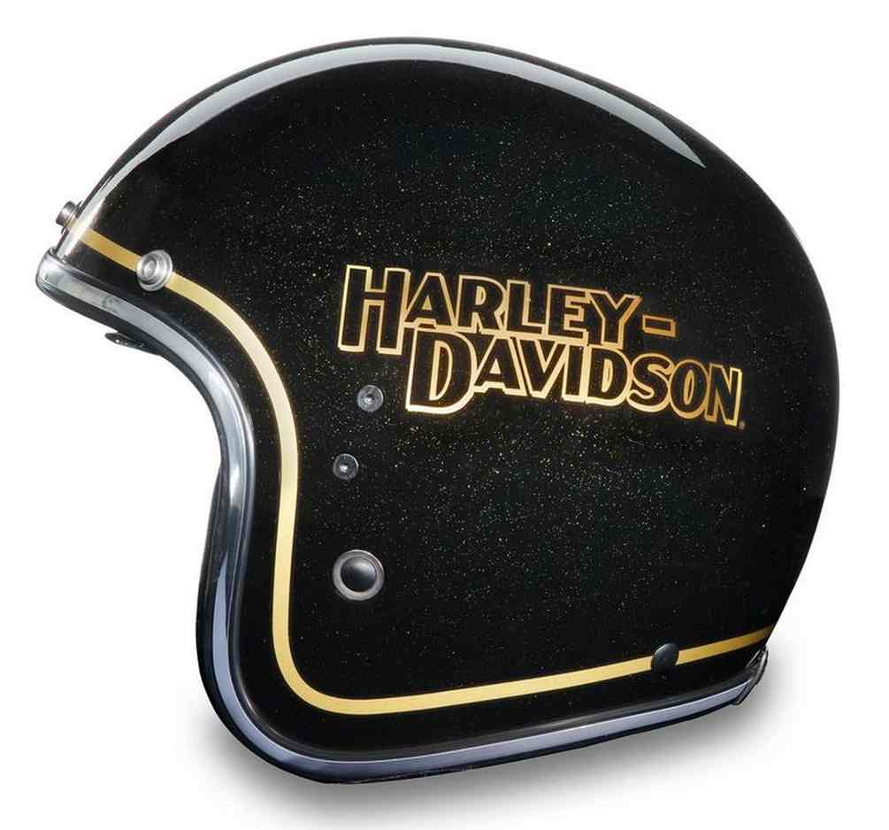Harley-Davidson X14 Sun Shield 3/4 Helmet – Gloss Metallic Black 97117-25VX - Largest Selection of Harley-Davidson Products