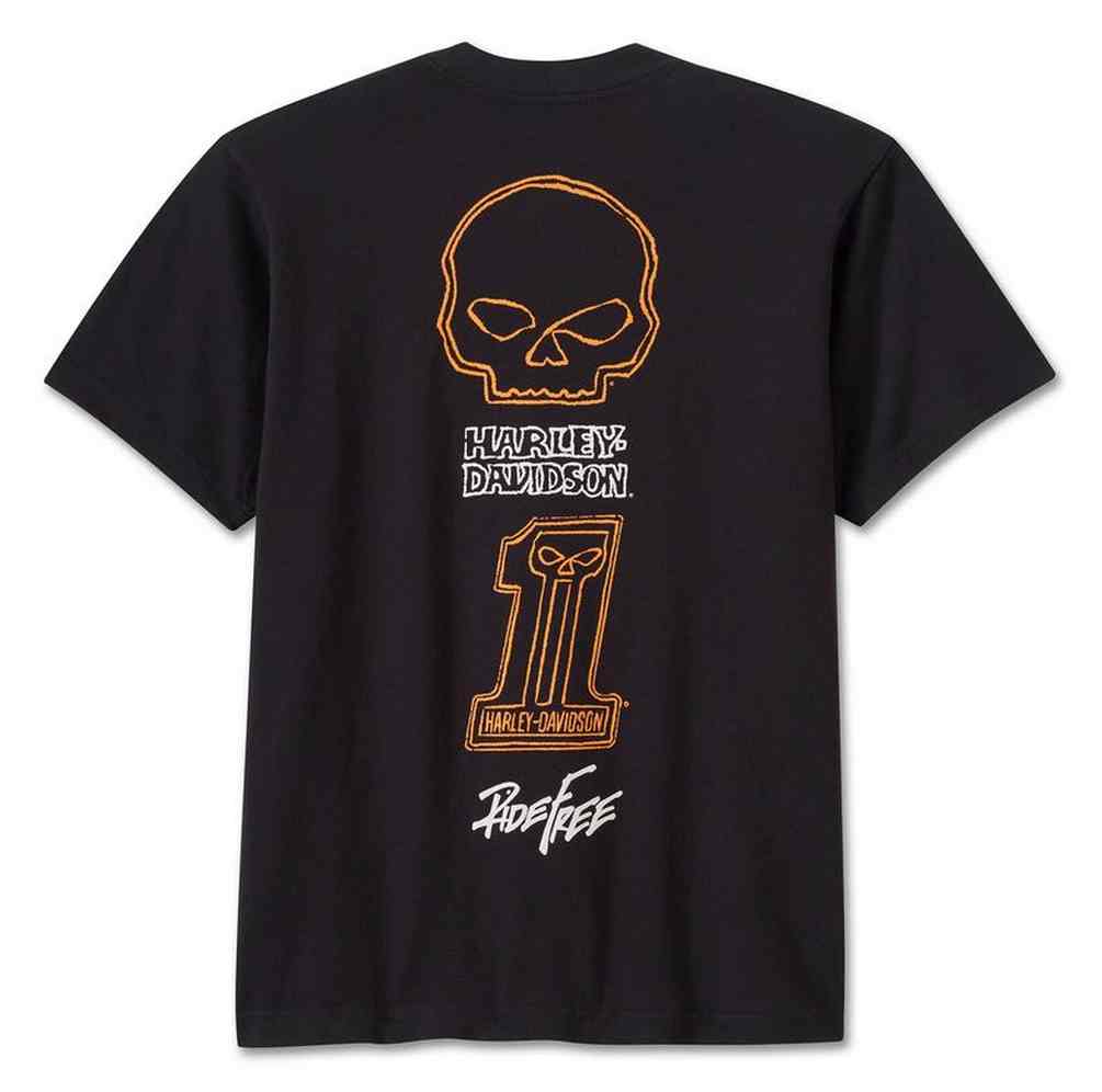 Harley-Davidson® Men's Willie G Ride Free Short Sleeve T-Shirt, Black  96796-24VX