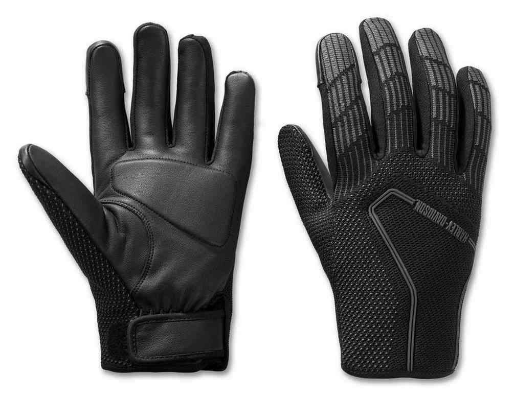 Harley-Davidson Men's Dyna Knit Full-Finger Riding Gloves, Black 97112-25VM - Wisconsin Harley-Davidson