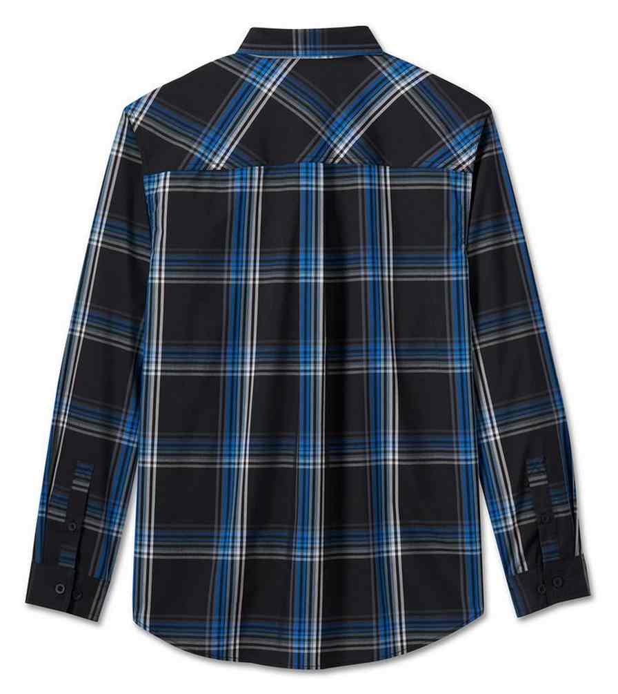 Harley-Davidson® Men's The Bagger Long Sleeve Plaid Shirt, Black