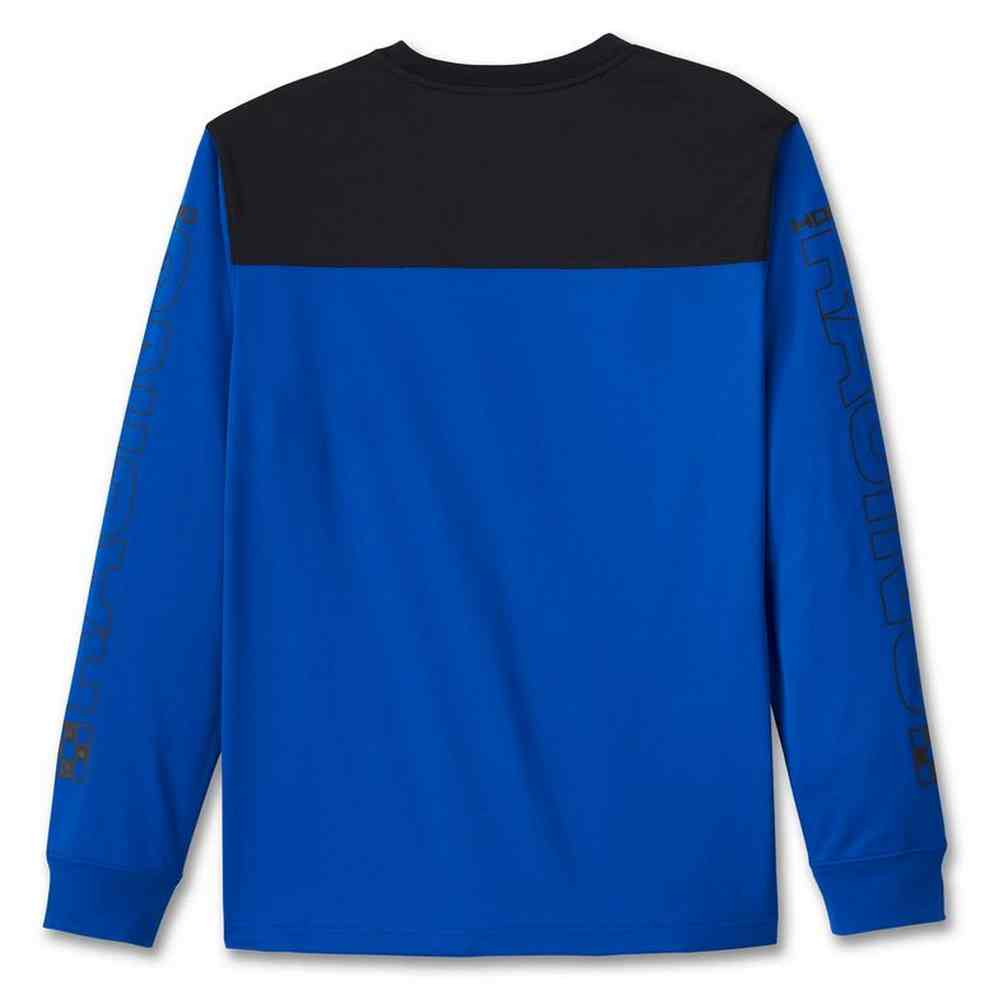 Harley-Davidson® Men's Blue Blazes Long Sleeve Racing Jersey Tee