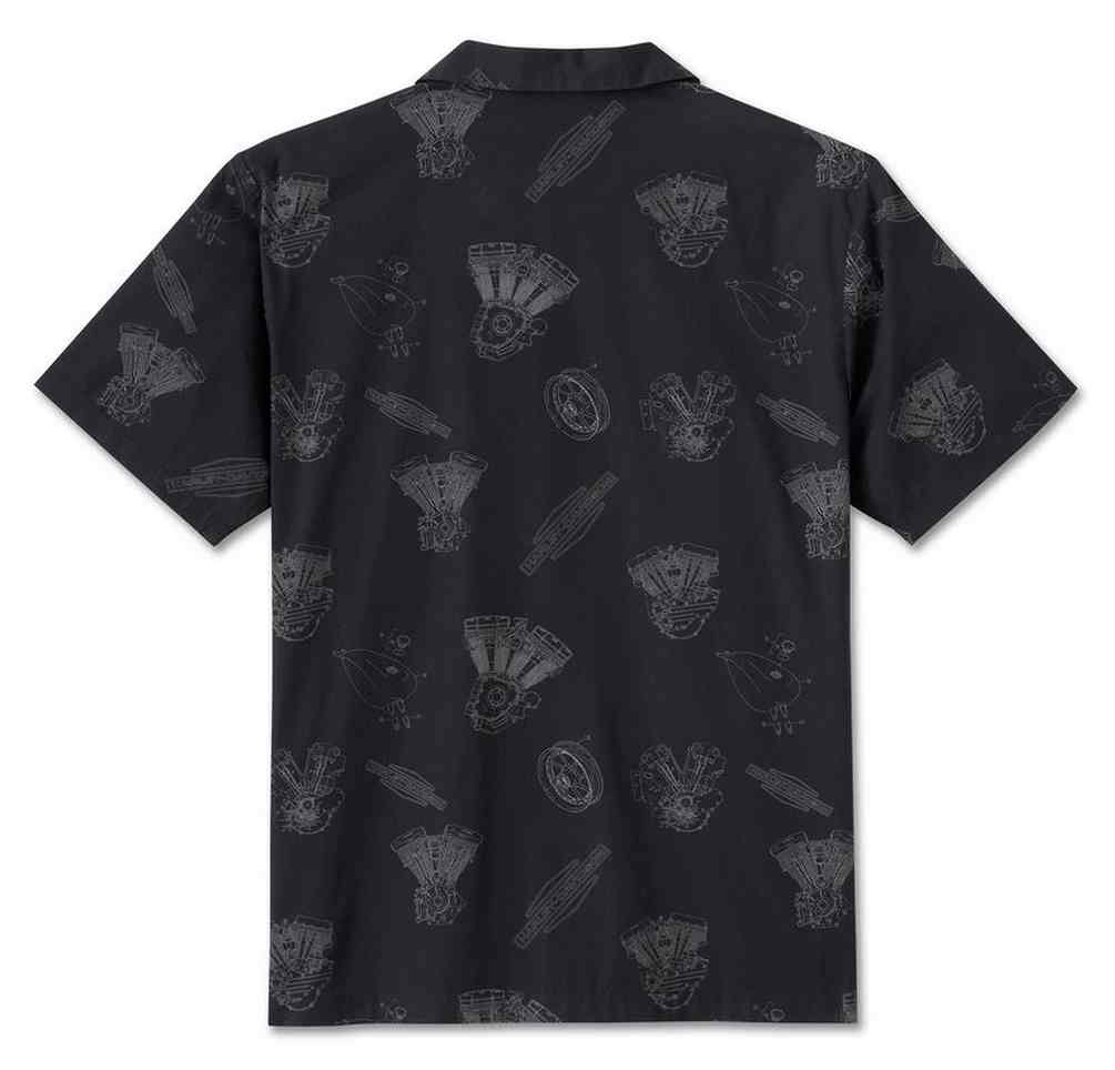 Harley-Davidson® Men's Engine Aloha Short Sleeve Shirt