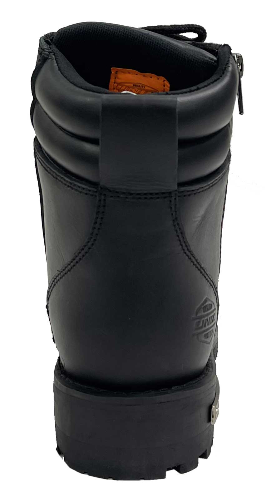 Unik Women's Premium Cowhide Leather Motorcycle Boots, Black 12002-L - Largest Selection of Harley-Davidson Products