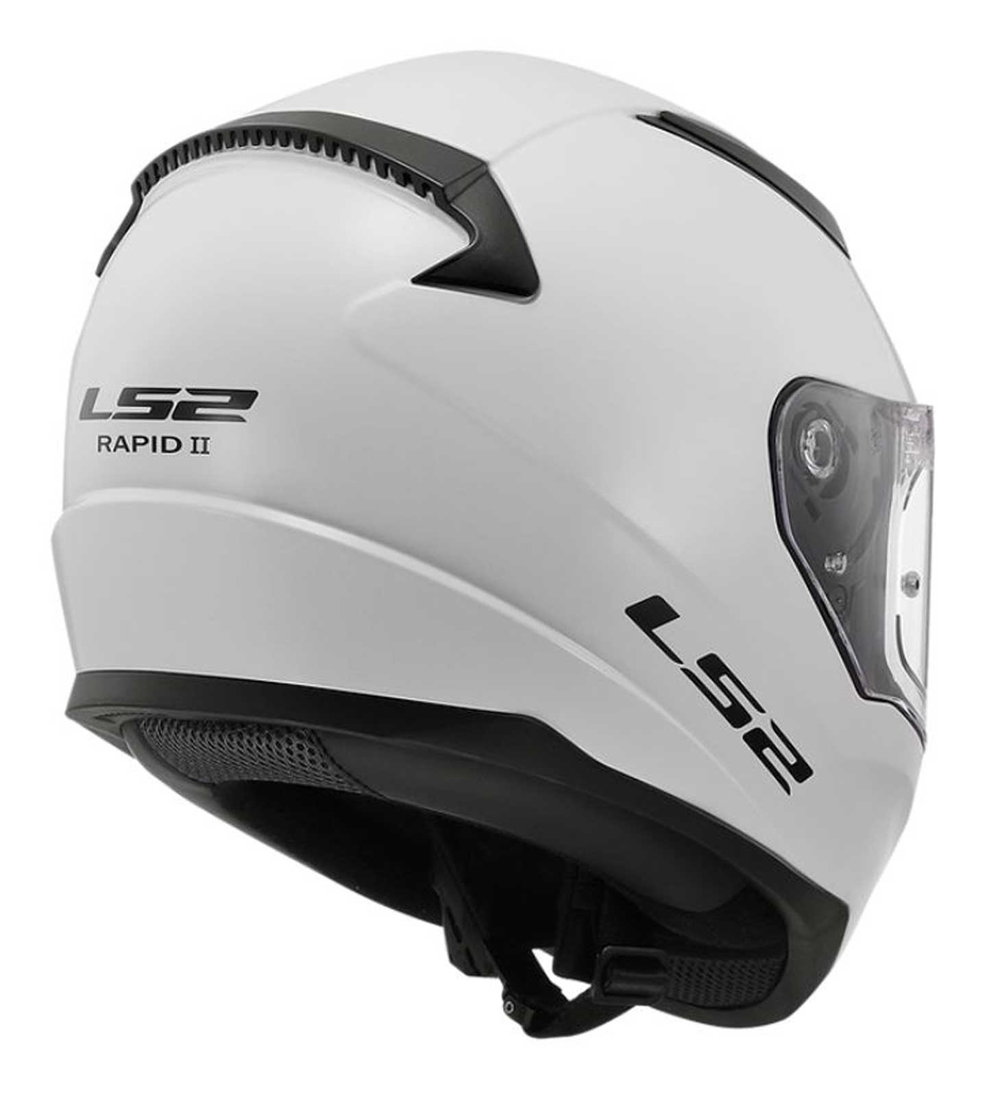 LS2 Helmets Rapid II Solid Full Face Vented Motorcycle Helmet – Gloss White - Largest Selection of Harley-Davidson Products