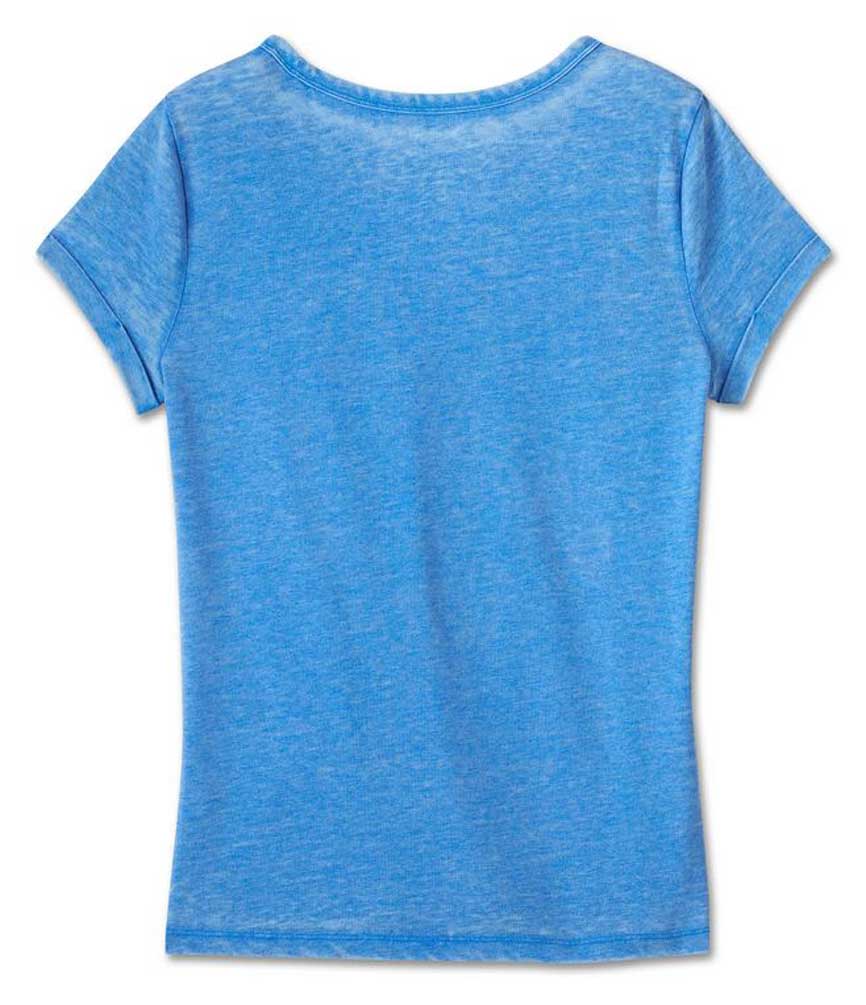 ◆Harley Davidson◆ Vintage Blue HD Pigment Short Sleeve T-S Harley-Davidson® Men's Wicked Short Sleeve Performance Shirt