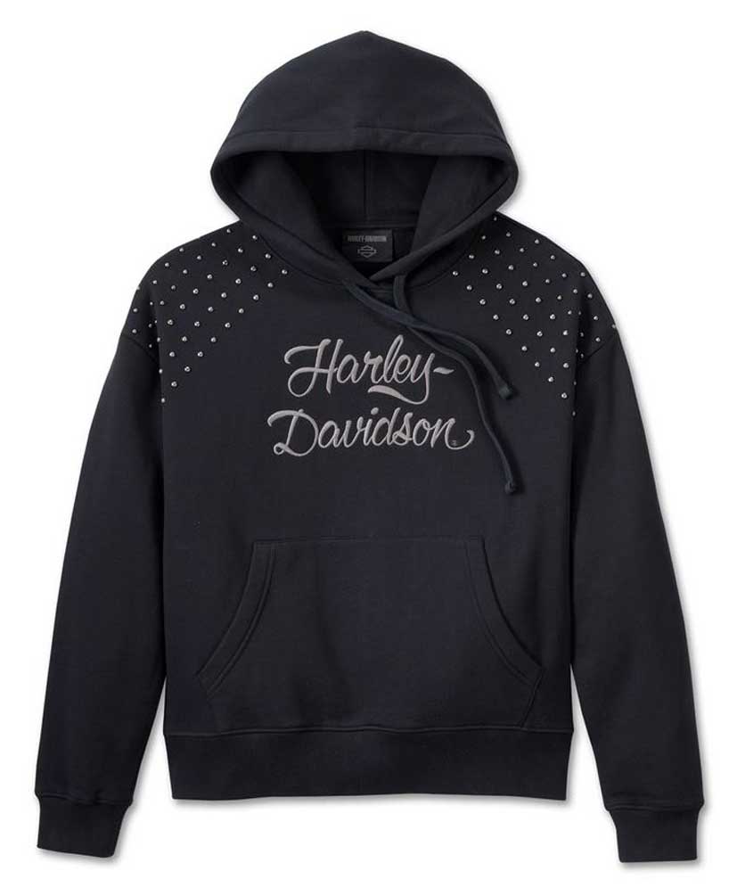 スウェット・トレーナー HUECLOSET Harley Davidson Grand 105 Sweatshirt SE440 Harley-Davidson Men's Willie G Skull Colorblock Zip-Up