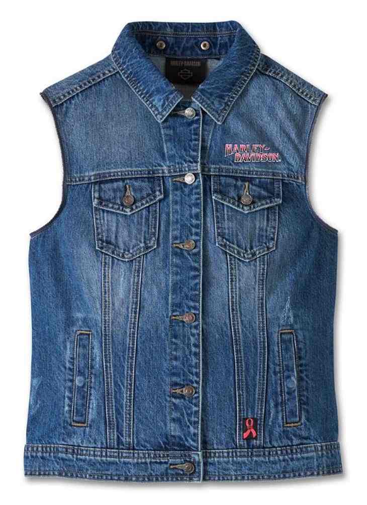 Harley-Davidson Women's Gradient Pink Label 3-IN-1 Denim Jacket 97467-24VW - No Hassle Returns at Wisconsin Harley
